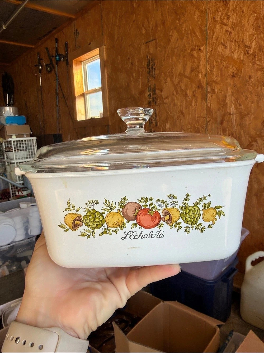 Corning Ware L'Echalote Floral 1.5 Liter Covered Casserole